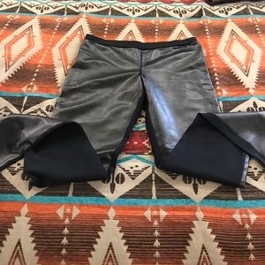 NWOT faux front leather leggings!!